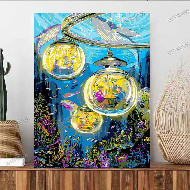 Fantasy Landscape Canvas Art Print Bowlift