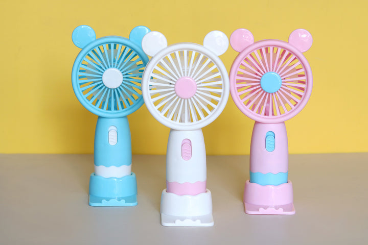 Unisex portable hand fan in playful animal design Bowlift