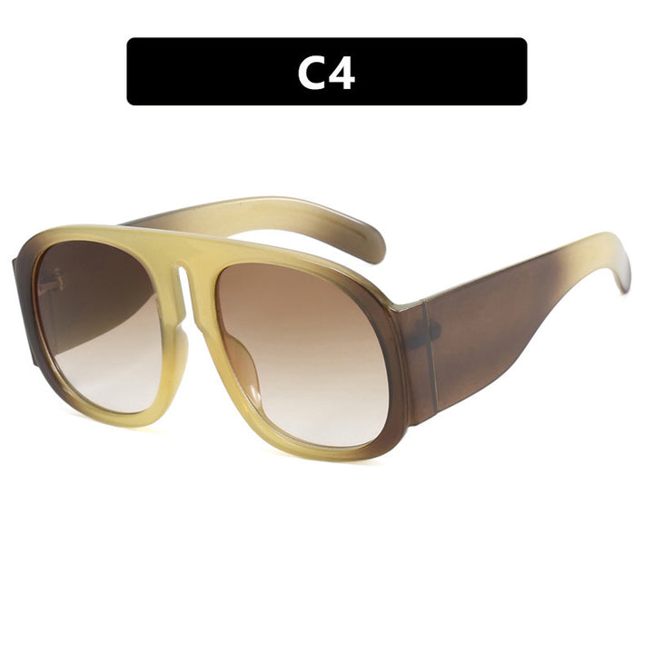 Women's trendy oversized sunglasses with fashionable gradient Bowlift