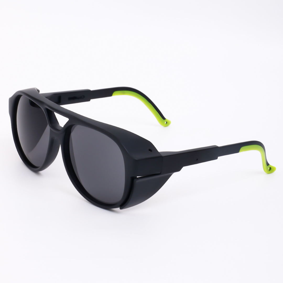 Women's oversized sunglasses in geometric design with sturdy frame and polarized lenses Bowlift