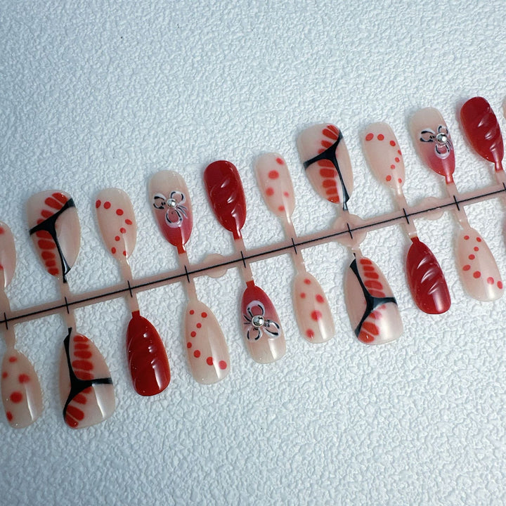 Creative Art Nails Set with Decorative Accents Bowlift