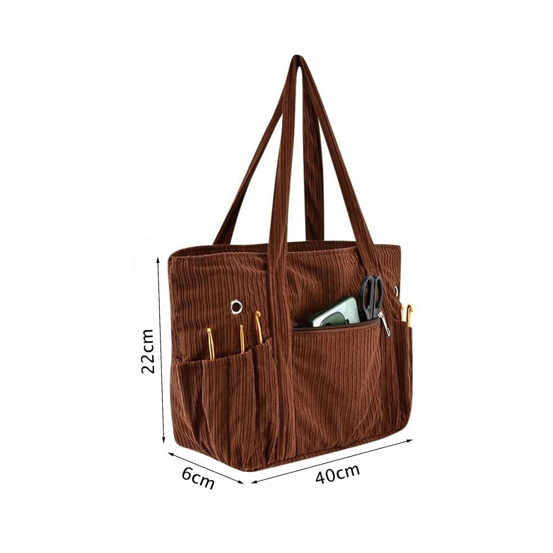 Functional storage bag with multiple outer pockets Bowlift