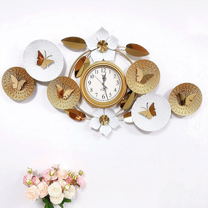 Decorative Butterfly Wall Clock Bowlift