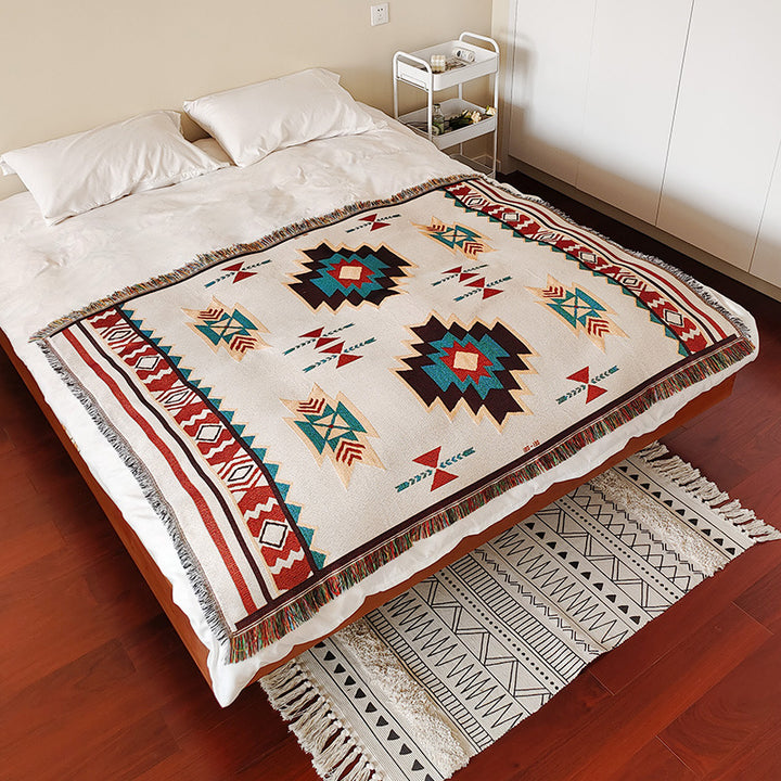 Bohemian Patterned Throw Blanket