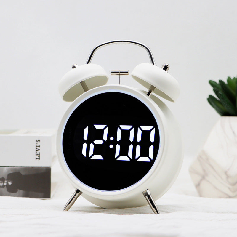 Digital Alarm Clock in Retro Style Bowlift