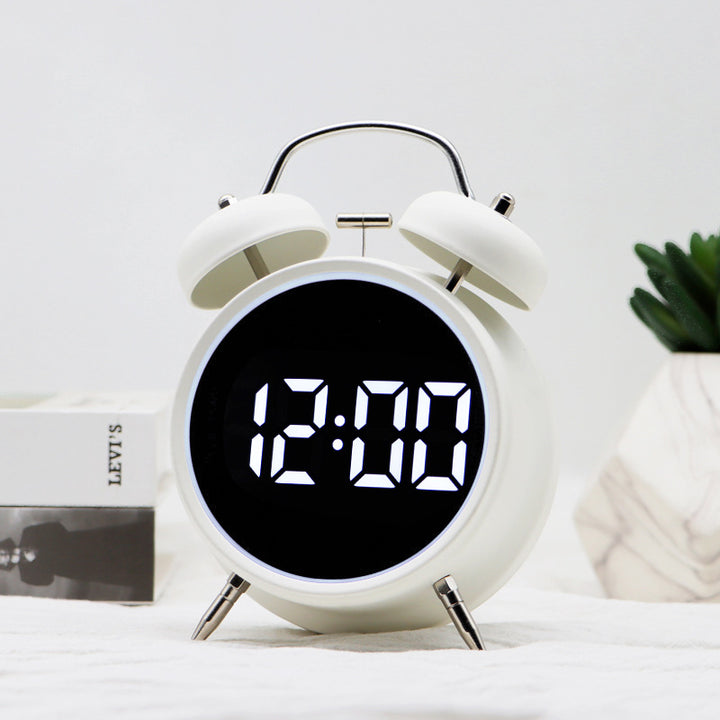 Digital Alarm Clock in Retro Style Bowlift