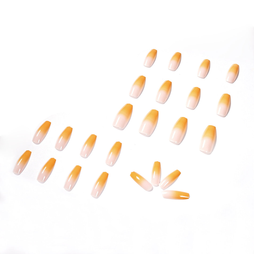Artificial nail extensions in elegant ombre style Bowlift