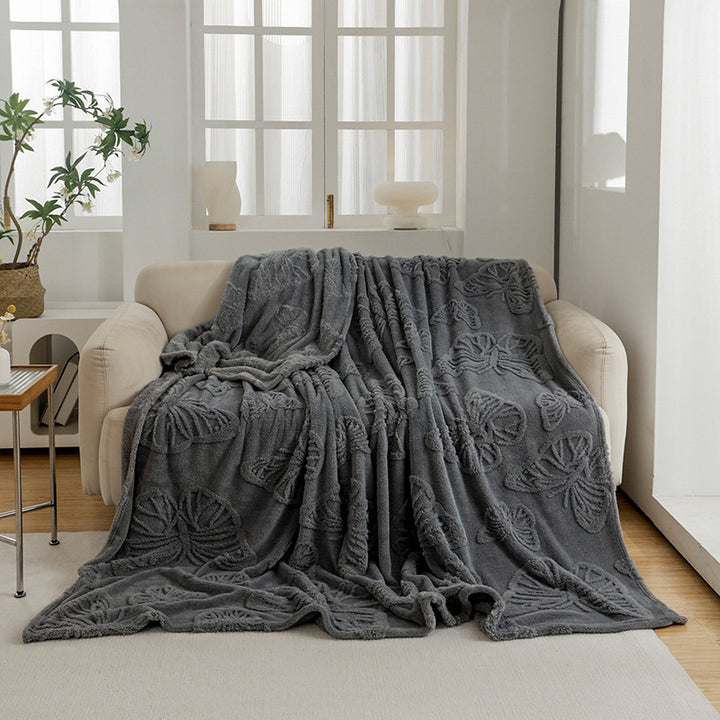 Ladies Luxurious Bedspread with Butterfly Pattern Bowlift