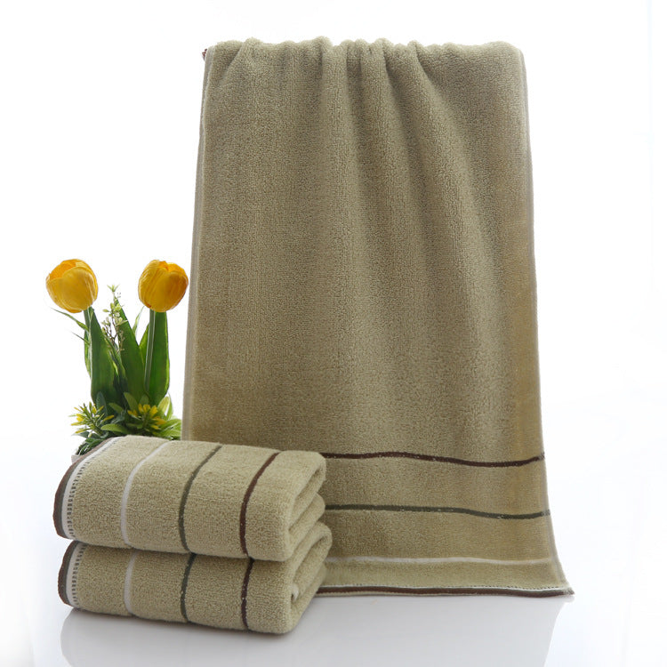 Terry Bath Towel With Luxurious Check Pattern Bowlift