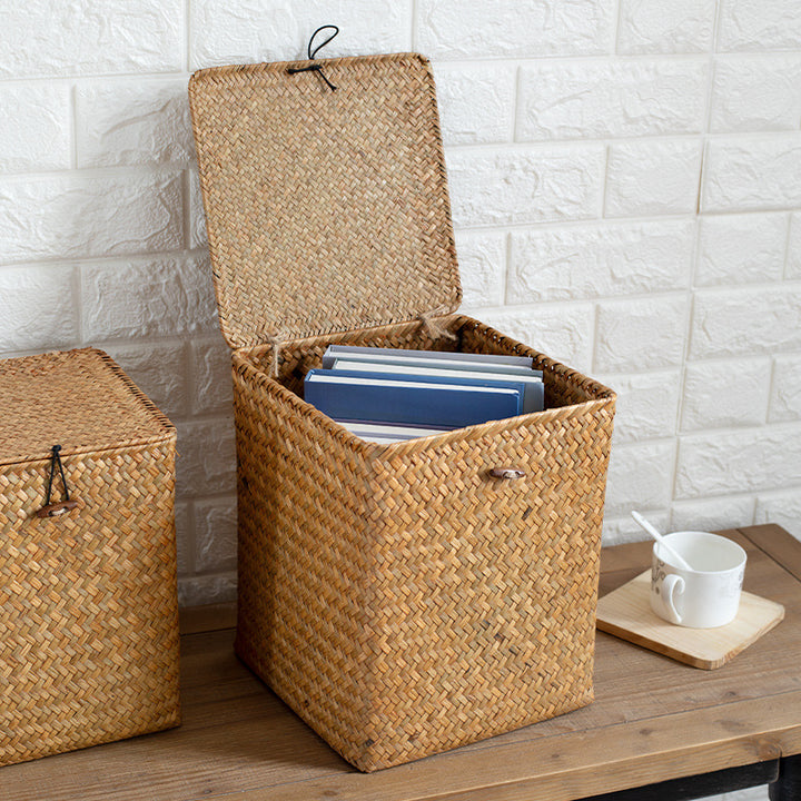 Square Woven Storage Chest Bowlift