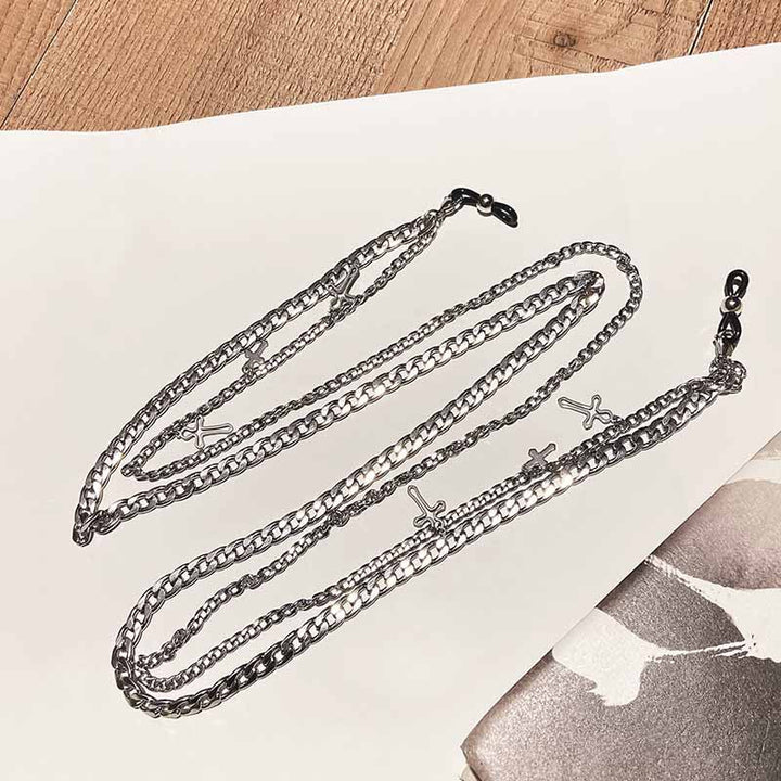Fashionable jewelry holder chain with cross pendants Bowlift