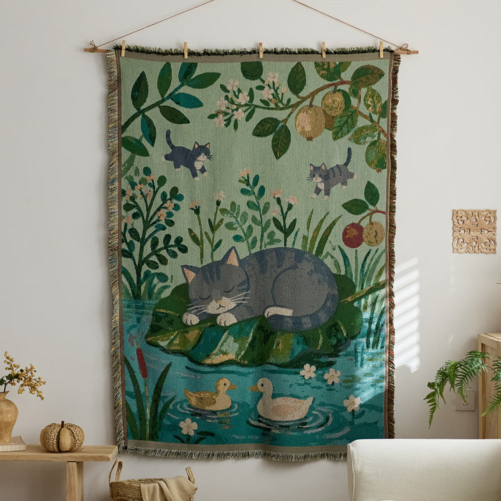 Artistic Woven Tapestry Throw