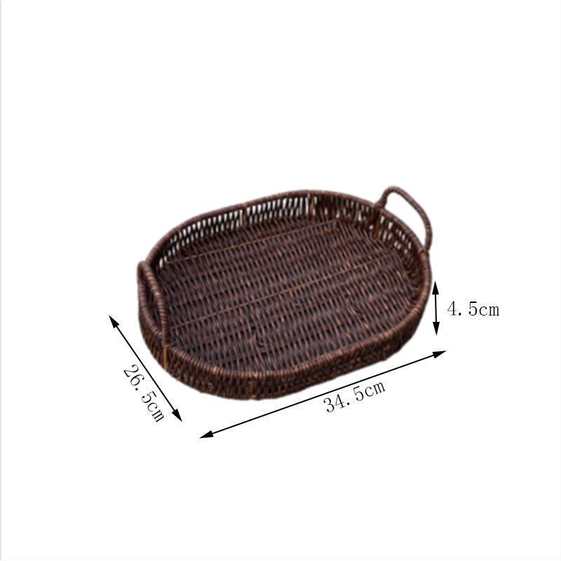 Natural Woven Serving Tray Bowlift