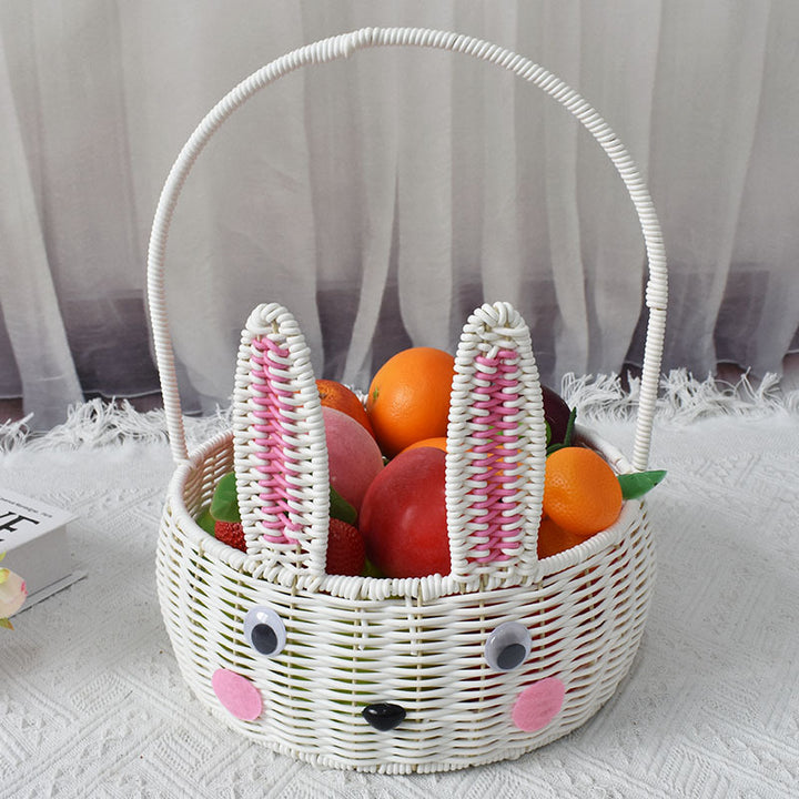 Bunny-Shaped Decorative Storage Basket Bowlift