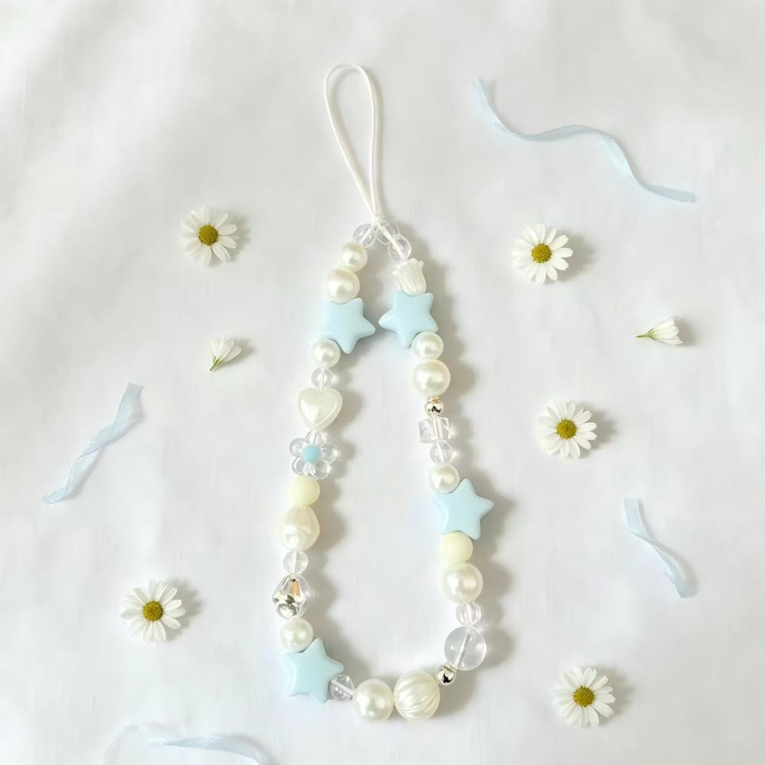 Decorative Star and Pearl Phone Charm Bowlift