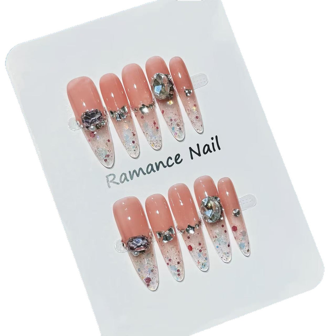 Elegant Press-On Nail Set Bowlift