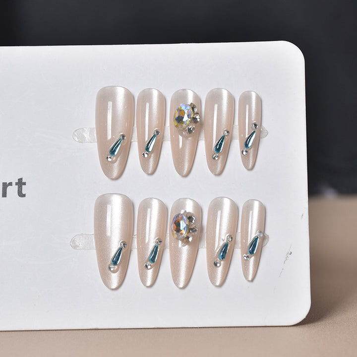 Crystal-Embellished Nail Art Extensions Bowlift