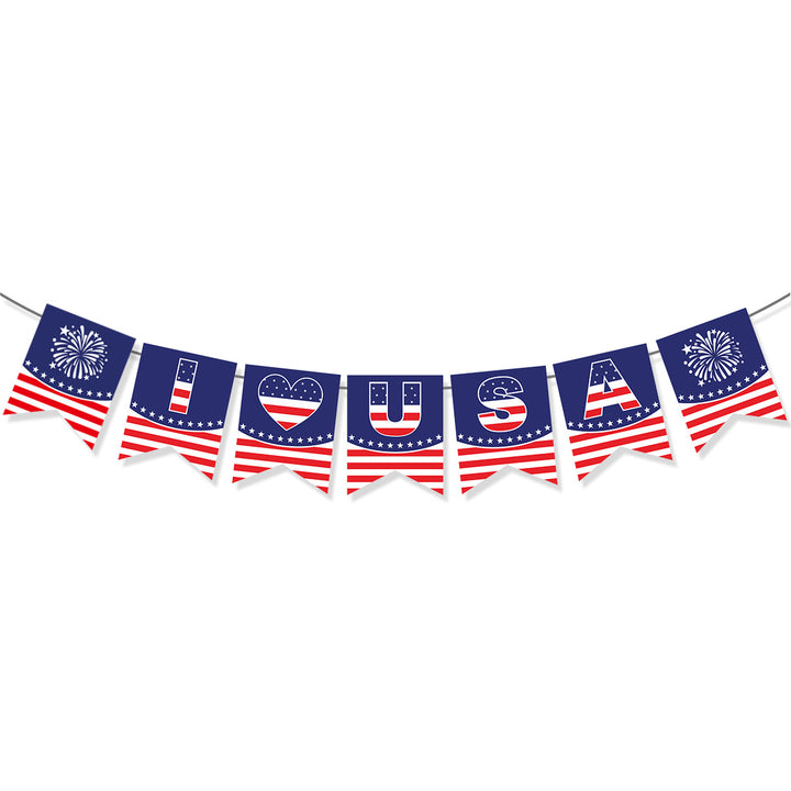 Unisex decorative garland with star motif and sturdy cardboard Bowlift