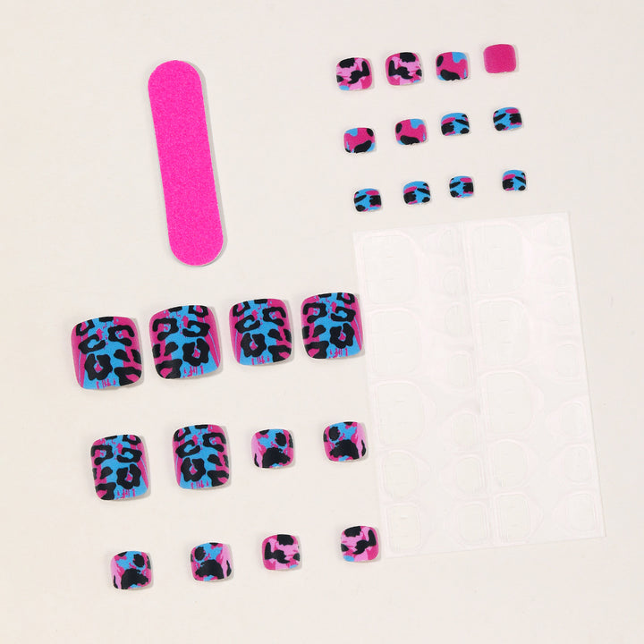 Artistic Leopard Print Nail Art Extensions Bowlift