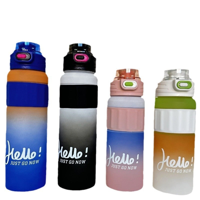 Ladies versatile drinking bottle with innovative flip lid Bowlift