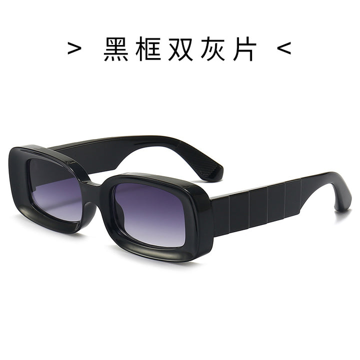 Women's Square Sunglasses with Transparent Frame Bowlift