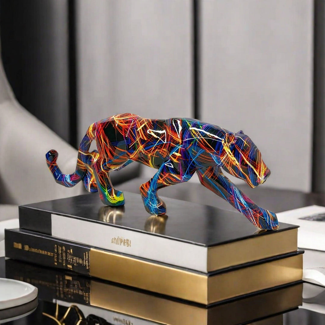 Decorative Panther Sculpture Bowlift
