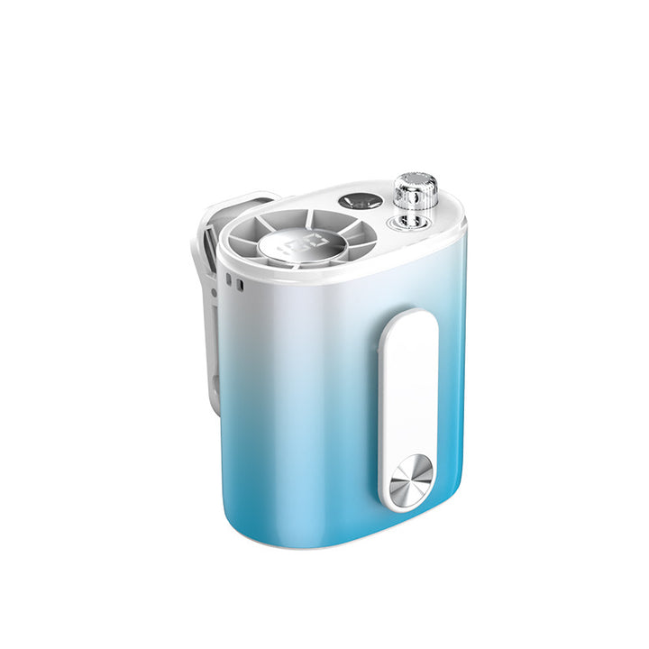Unisex portable personal evaporative air cooler with ice compartment, USB charging function and clampable stand Bowlift