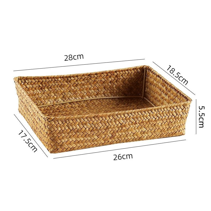 Natural Woven Storage Basket Bowlift