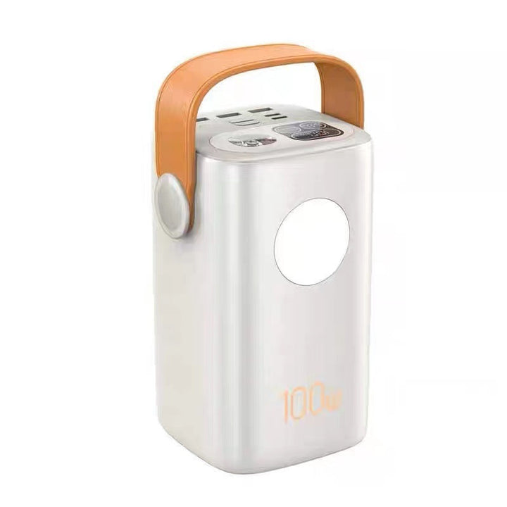 Portable power station with high power output and ergonomic carrying handle Bowlift