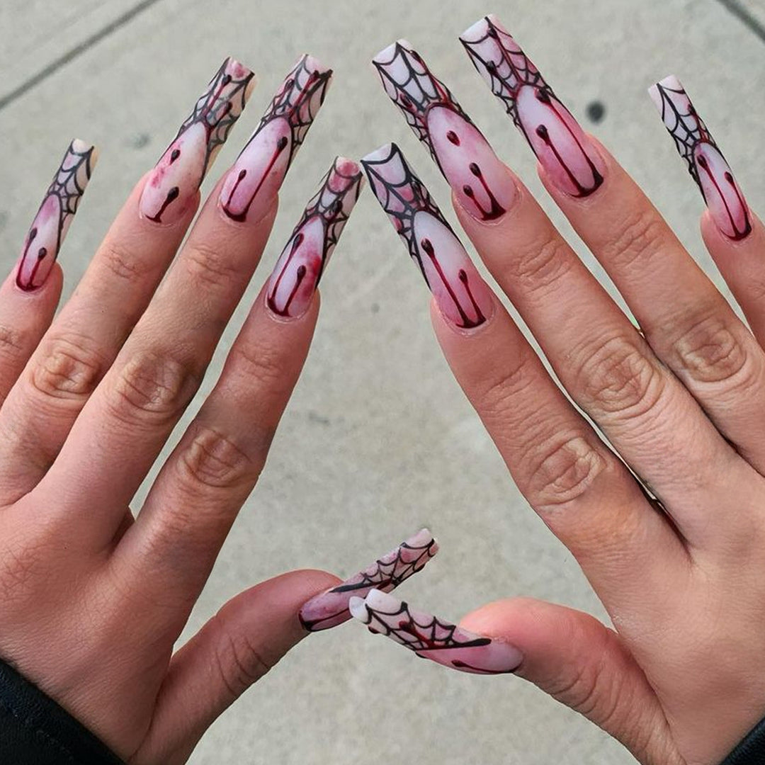 Gothic Halloween Press-On Nail Art Set Bowlift
