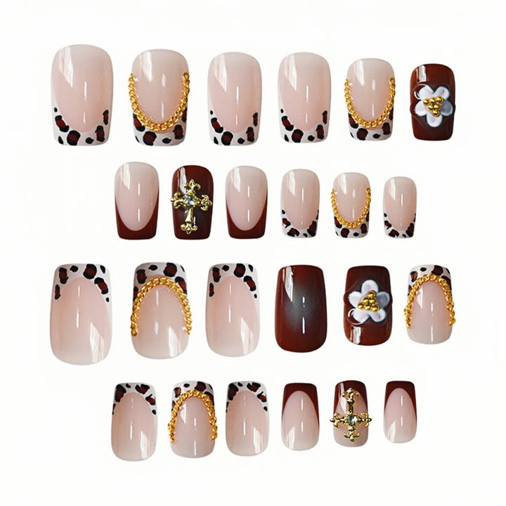 Floral Embellished Nail Art Extensions Bowlift