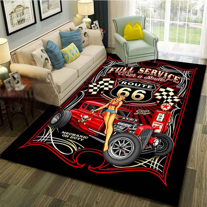 Detailed Leopard Print Area Rug