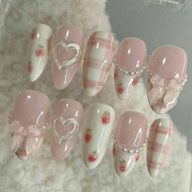 Elegant Press-On Nail Art Bowlift