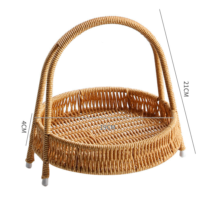 Elegant Woven Storage Basket Bowlift