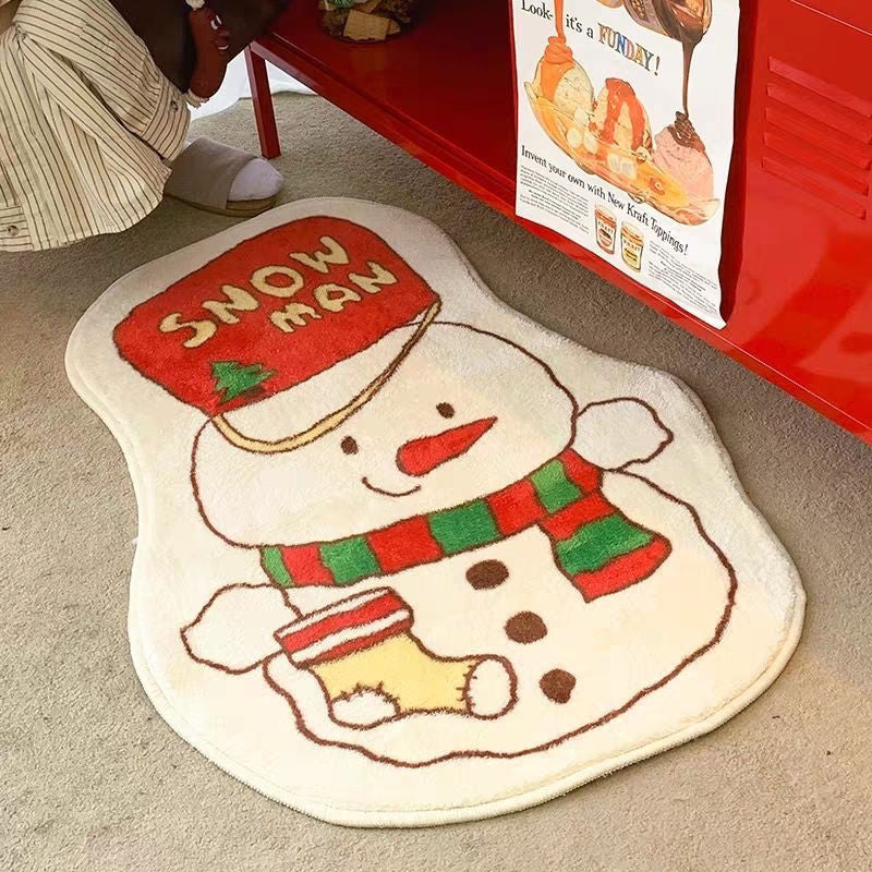 Decorative Holiday-Themed Bath Mat Bowlift