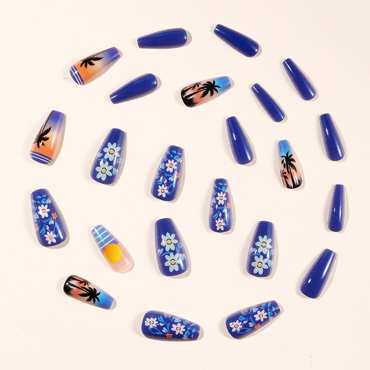 Tropical Sunset Nail Art Bowlift