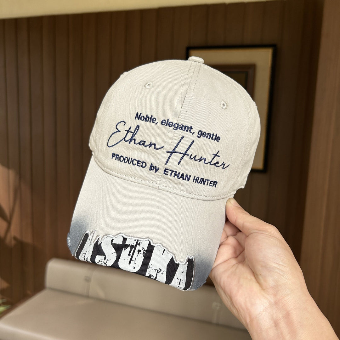 Men's Casual Vintage Embroidered Cap Bowlift