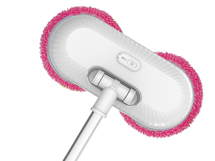electric dual-head window and floor scrubber with USB rechargeable telescopic pole Bowlift