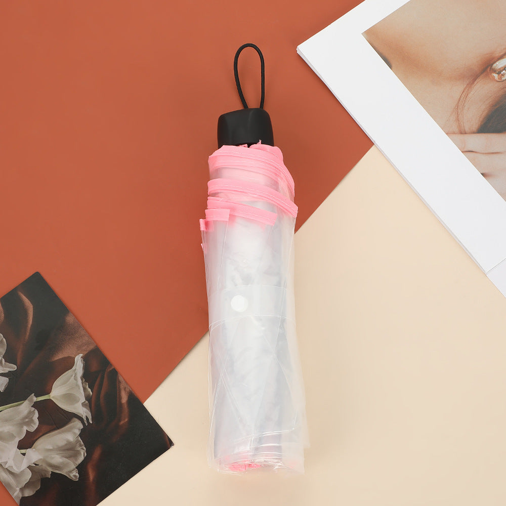 Unisex Automatic Transparent Umbrella Bowlift