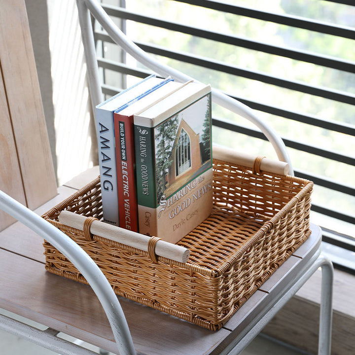 Artisan Woven Storage Basket Bowlift