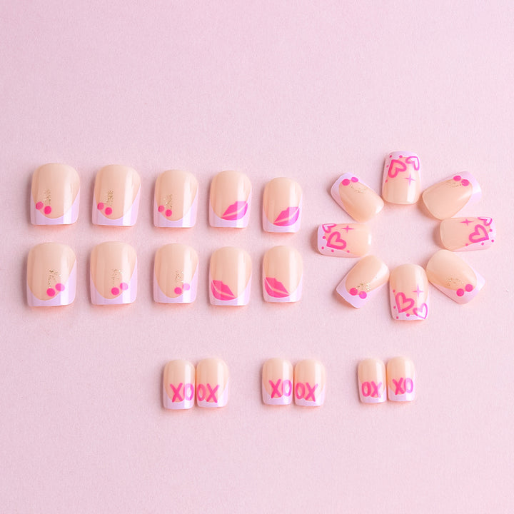 Artistic Abstract Press-On Nails Bowlift