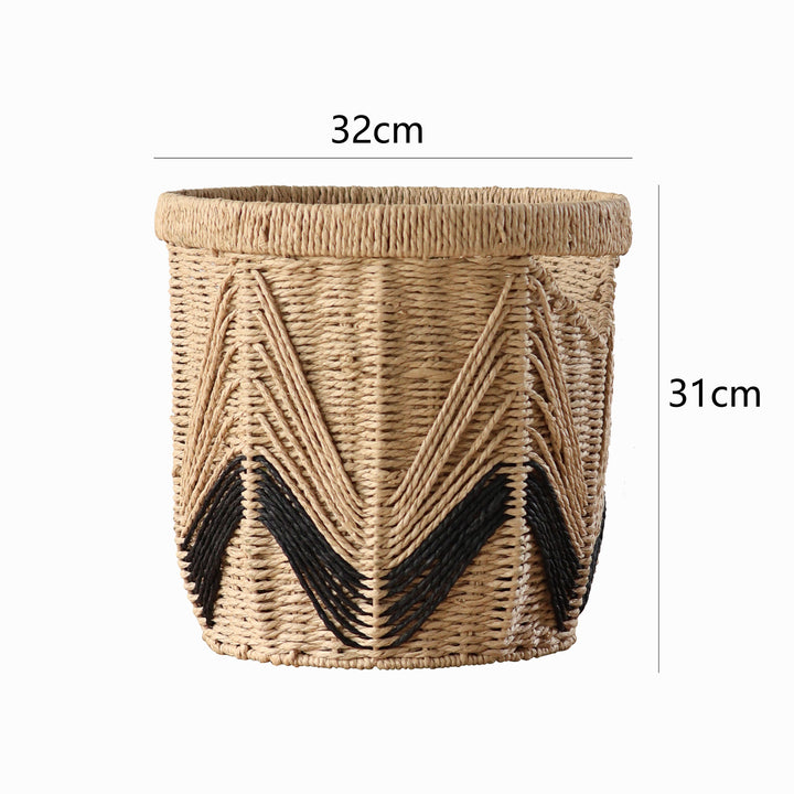 Decorative basket with graphic pattern Bowlift