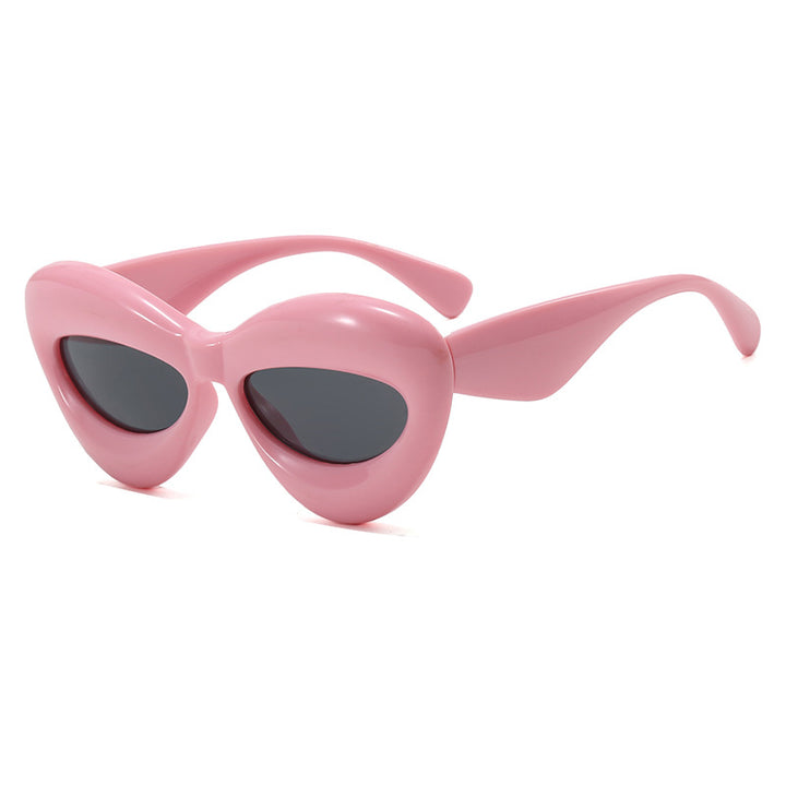 Ladies Cat-Eye Sunglasses with Innovative Plastic Frame Bowlift