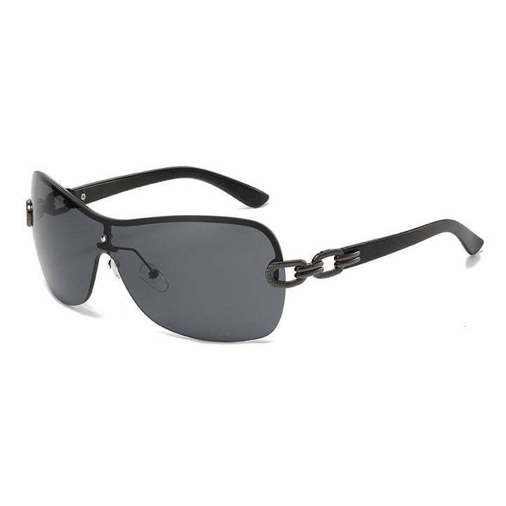 Unisex Chic Shield Sunglasses Bowlift