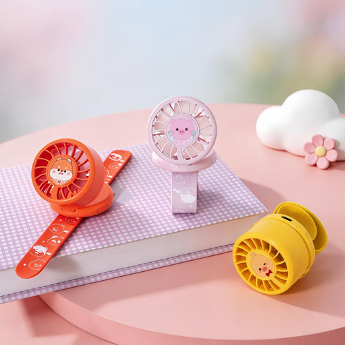 Ladies portable handheld fan with chicken design Bowlift
