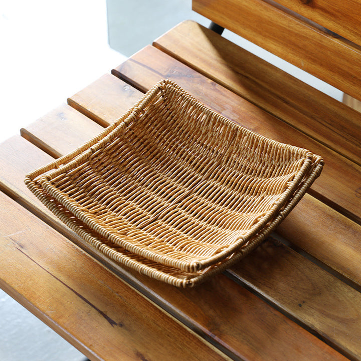 Handwoven Decorative Serving Basket Bowlift