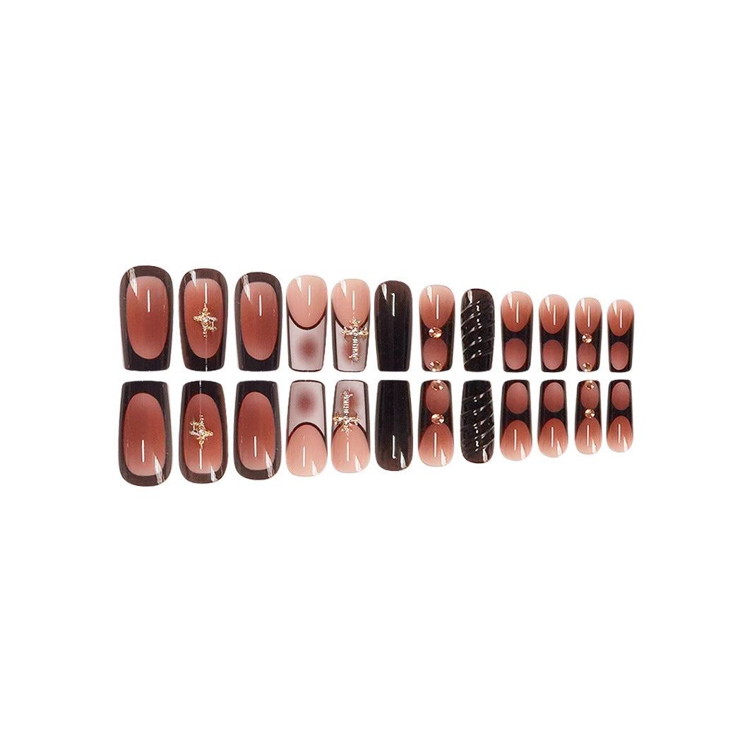 Stylish Decorative Press-On Nail Art Bowlift