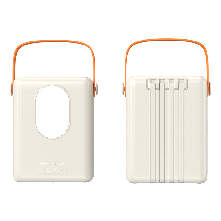Portable power bank with integrated LED light and multifunctional design Bowlift