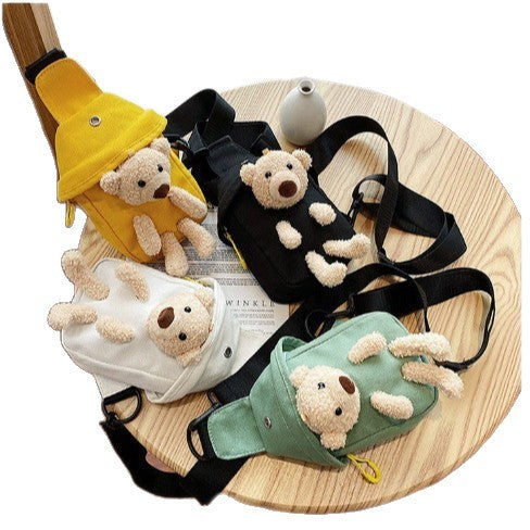 Cute Animal-Themed Plush Sling Bag Bowlift