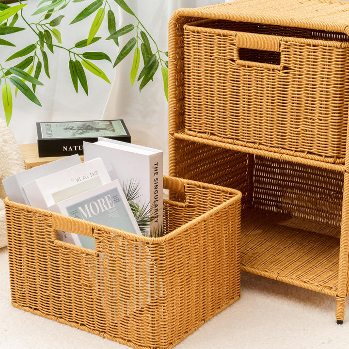 Multi-Drawer Woven Storage Chest Bowlift
